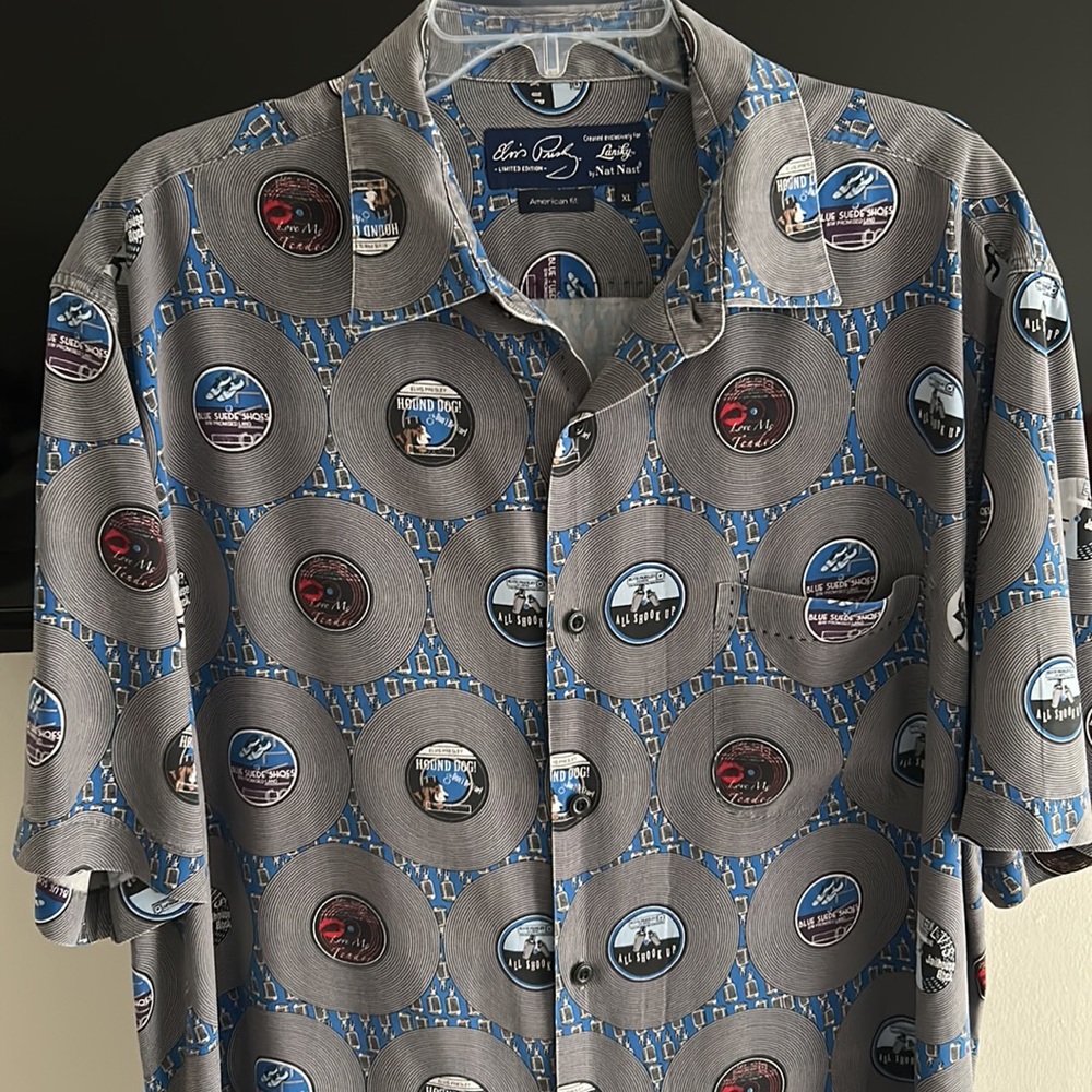 Elvis Presley Limited Edition Lansky by Nat Nast 100% Silk Shirt Size XL